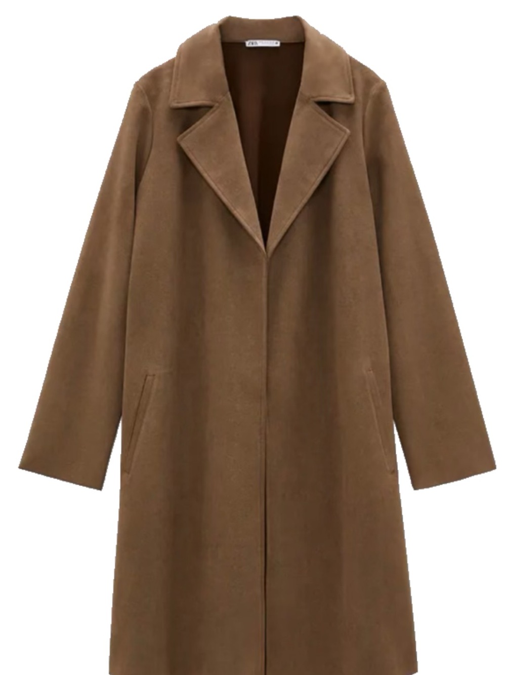 ⭐️LAST CHANCE⭐️ Zara Taupe Faux Suede Lightweight Coat | Size XS